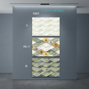 Blue Aqua 3D Inkjet Printed Hotel Washroom Kitchen Glossy Glazed Ceramic Digital <b>Wall</b> Tiles 200x300mm Vistaar - Product Image 5