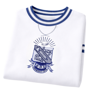 Suéter de Fraternidad Griega Phi Beta Sigma con Cresta Blanca en Chenilla, Diseño Clásico en Chenilla, Comodidad y Estilo Premium - Product Image 6