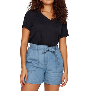 Women's denim shorts Light Blue Denim Breathable Quick Dry <b>Jeans</b> Shorts Casual Summer Wear Stylish Comfortable Custom - Product Image 2