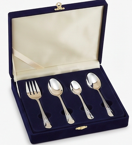 Ensemble de couverts classiques plaqués argent avec manches ornées, fourchette, cuillère, compatibles lave-vaisselle, couverts en métal pour la cuisine - Product Image 6