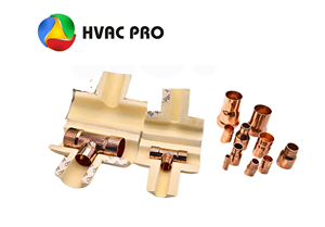 Connecteur en cuivre de type T fabriqué en Inde, raccord de tuyauterie de réfrigération HVAC, série ME, adaptateur durable pour climatiseur - Product Image 3
