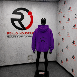 Sudadera con capucha morada duradera de gran tamaño con cremallera, estilo gótico tribal, corte holgado, moda urbana, ropa casual, atuendo diario, ropa de fin de semana - Product Image 4