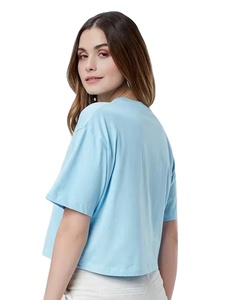 Camiseta Corta Personalizada con tu Marca 2026, Talla Grande, Hecha a Medida, 100% Algodón, Transpirable, de Secado Rápido, para Mujer - Product Image 4