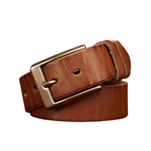 Ceinture en cuir noir personnalisée en gros, ceinture en cuir véritable, ceinture habillée pour homme, fabricant de ceintures en cuir, fournisseur de ceintures en cuir en gros - Product Image 3