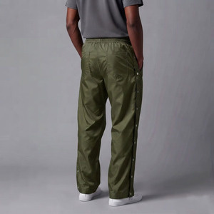 Manufacturers Streetwear Custom Windbreaker Side Button Snap Stripe Flared Jogger Sweatpants Track Nylon <b>Pants</b> for Men - Product Image 4