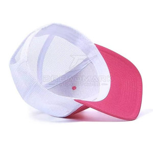 Gorra Trucker de Malla Roja y Blanca, 6 Paneles, Ajustable, Unisex, Casual, para Primavera/Verano - Product Image 2
