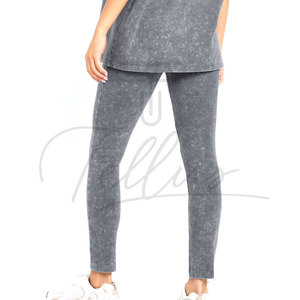 Best Selling Casual Breathable Lightweight Quick Dry High Waist Acid Wash Gym Wear Leggings Women Print Knee Length - Product Image 3