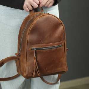 Sac à dos mini en cuir véritable de luxe pour femme, sacs et valises personnalisés en cuir de vachette, sac tendance pour femme LSBP-0106 - Product Image 5