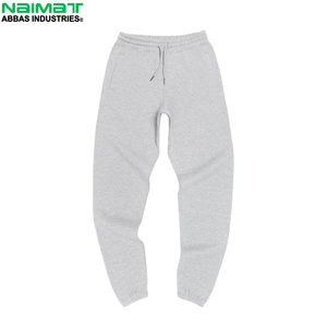 Pantalon de jogging oversize en coton épais pour homme, coupe carrée, bas ouvert, en molleton doux uni, pour l'extérieur, à superposer - Product Image 6