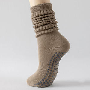 Non-Slip <b>Grip</b> <b>Socks</b> Cotton <b>Custom</b> Gym Volleyball Sports Dance Anti Skid Workout for Women Breathable Slouch Yoga Pilates <b>Socks</b> - Product Image 4