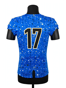 Camisetas de Fútbol Unisex con Nombre Personalizado y Degradado del Equipo, Camisetas con Cuello en V, Estampado Digital Retro Vintage, Manga Corta de Verano - Product Image 3