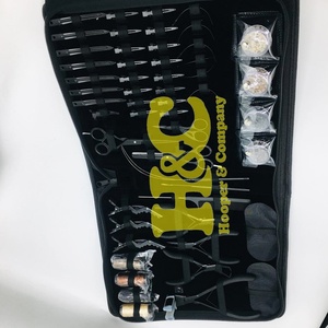 Nuevo Diseño Profesional: Kit de Pinzas para Extensiones de Cabello Negro - Acero Inoxidable de Grado Quirúrgico, Cómodo para Uso Comercial, Micro Bread - Product Image 4