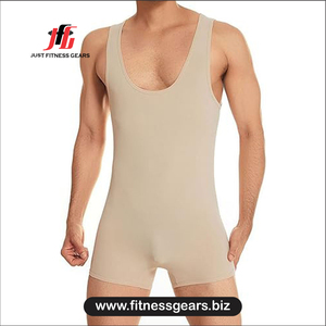 Traje de Lucha Libre sin Costuras para Hombre Just Fitness Gears, Spandex y Nailon, Traje de Entrenamiento de una Pieza para Adultos - Product Image 2