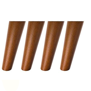 Patas Redondas de Madera Maciza para Muebles, Sofá, Gabinete, Cómoda, Otomana, Patas de Repuesto de Madera con Acabado Natural, Modernas para Mejorar el Hogar - Product Image 1