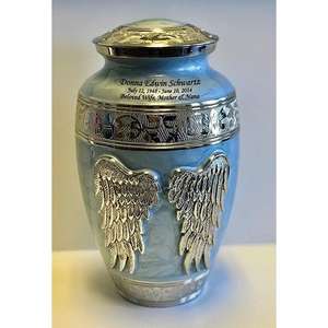 Urnas Funerarias Personalizadas para Seres Queridos, Regalo para Ceremonia Funeraria, Urnas de Cremación Azules, Precio de Fábrica - Product Image 4