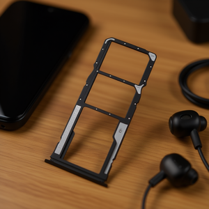 Tiroir pour carte SIM et micro SD, Redmi 9 - Noir - Product Image 2