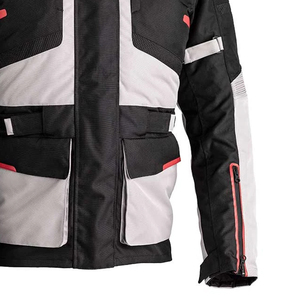 New Arrival Blank Men's Unisex Canvas Motorcycle <b>Racing</b> <b>Jacket</b> with Custom Logo Front High Street Style - Product Image 4