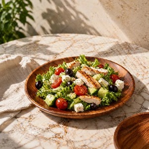 Premium Handcrafted Wooden Serving Tray with Decorative Moroccan Pattern Bottom for Home Dining <b>Kitchen</b> and <b>Table</b> Presentation - Product Image 1