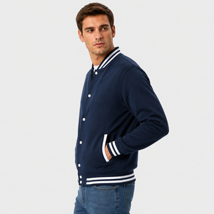 Sport inspired varsity <b>jacket</b> offering clean style reliable warmth and comfortable movement for active and relaxed daily fashion - Product Image 4