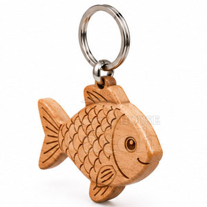 Wholesale Wooden Keychain <b>Custom</b> Wood <b>Key</b> Ring Personalized Natural Design For Gifts Events Bags And Promotional Accessories - Product Image 4