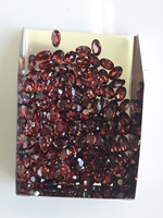 Pierre précieuse naturelle de grenat rouge, taille coussin 5x3mm, pour la fabrication de bijoux, conceptions de bagues faites à la main, boucles d'oreilles, pendentifs, créations personnalisées