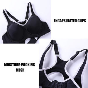 Ropa Deportiva de Tallas Grandes, Conjunto de Yoga de Alta Calidad para Mujer, Marca Privada, Sujetador Deportivo Sin Costuras, Diseño Simple en la Parte Delantera - Product Image 5