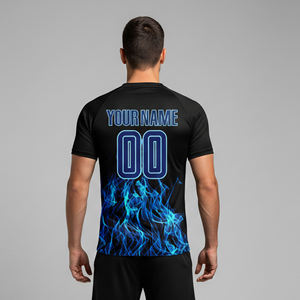 Maillot de football unisexe personnalisé de haute qualité 100% polyester, design par sublimation, manches courtes, respirant, séchage rapide, sur mesure - Product Image 6