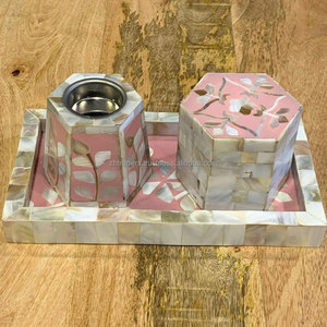 Élégance arabe fait à la main nacre Mabkhara brûleur décoratif coquille incrustation porte-encens pour mosquées décor de parfum de maison - Product Image 4