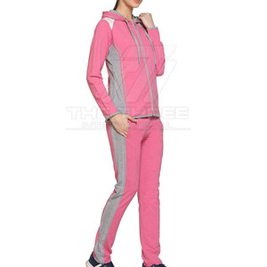 Conjuntos Deportivos Casuales de Invierno para Mujer con Capucha, Diseño Personalizado, Estampado Sólido, 100% Algodón Transpirable, Ropa de Gimnasio - Product Image 3