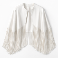 Cape à franges personnalisée en gros / Décoration à pompons en microfibre pour tenues de spectacle - Fabricant OEM direct usine