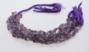 ลูกปัดอเมทิสต์สีชมพูทรงเหลี่ยมขนาด 7-8 มม. ลูกปัดอเมทิสต์สีชมพูเจียระไนด้วยเลเซอร์ ขนาด 9 นิ้ว เครื่องประดับอเมทิสต์สีชมพูทรงหยดน้ำ - Product Image 5