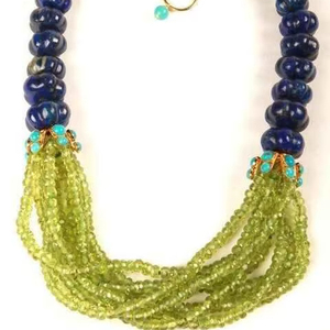 Collar de Cuentas de Resina Turquesa Moderno y a la Moda con Colgante de Resina para Boda y Regalo - Product Image 1