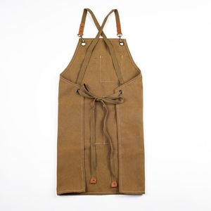Adjustable Cross Back Heavy Duty <b>Work</b> <b>Apron</b> for Men and Women Cotton Canvas with Large Pockets Size M to XXL - Product Image 5