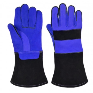 Gants de soudage renforcés pour la lutte contre les incendies, résistants à la chaleur, en cuir de vachette souple jaune, haute performance, protection des mains CE - Product Image 6