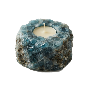 Portavelas de Piedra Natural Tallada a Mano de Apatita, Ágata y Piedras Preciosas, para Sanación, Venta al por Mayor - Product Image 1