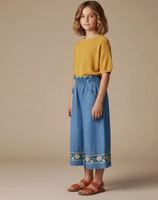 Celana Denim Crop Berkualitas Tinggi untuk Anak Perempuan dengan Bordir Bunga dari Pemasok India dengan Harga Terbaik