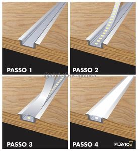 Perfil de Aluminio 6063-T5 para LED de Techo 10035B Serie 6000 con Múltiples Opciones de CCT, Ra60, 1.6mm de Grosor, CNW GROUP - Product Image 2