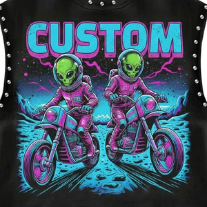Camiseta sin mangas Glory Custom con estampado gráfico de diamantes de imitación, 100% algodón jersey, tela suave, estilo vintage, para uso unisex. - Product Image 4