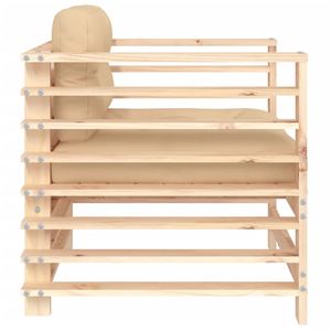 เก้าอี้สวนสีเบจพีน - Product Image 5