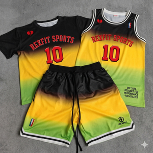 Ensemble d'uniformes de basketball personnalisés imprimés numériquement, respirants, pour adultes, maillots et shorts imprimés en gros, grandes tailles, pour équipes sportives d'hiver - Product Image 1
