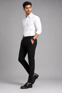 Pantalon slim fit pour homme, tissu extensible de qualité supérieure, léger, respirant, décontracté, élégant, confortable. - Product Image 2