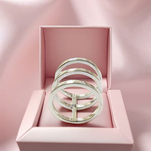 แหวน925เงินสามวงออกแบบเครื่องประดับขายส่งโรงงานในประเทศไทย - Product Image 1