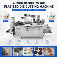 Machine de découpe automatique à plat pour étiquettes en vinyle, de rouleau à rouleau