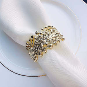 Ensemble d'anneaux de serviette en métal élégants et modernes pour table à manger, accessoires de décoration élégants, écologiques et durables pour le camping et les mariages - Product Image 5