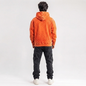 Washed Finish With Embroidered Design <b>Men</b> Distressed Embroidery Hoodies Premium Cotton Casual <b>Pullover</b> Sweatshirt Distressed - Product Image 6