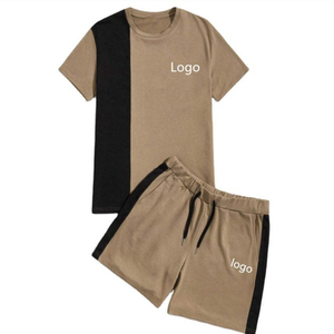 Conjunto de Camiseta y Pantalones Cortos de Verano para Hombre, Personalizable, OEM, Casual, Tejido de Algodón Transpirable, con Logotipo Personalizado, Superventas - Product Image 2