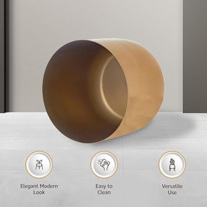 Maceta de Metal Dorada con Soporte, Maceta Decorativa para Interiores, Maceta Moderna para Plantas, Decoración del Hogar, Soporte para Plantas - Product Image 2