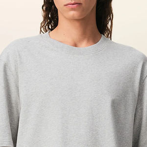 Diseño de Logotipo Personalizado para Compradores al por Mayor, Camiseta Casual y Moderna de Corte Cuadrado, 100% Algodón Grueso, Hombros Caídos, Color Sólido - Product Image 2