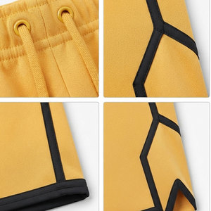 Shorts de basketball polyvalents pour hommes, style vintage, avec étiquette personnalisée, anti-plis et coutures renforcées - Product Image 3