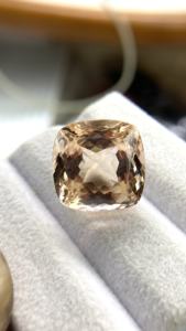 Piedra de Morganita Natural Certificada con Corte Cojín, Excelente Color y Calidad de Brillo, Beryl Natural de 15.16 Quilates, Limpia con Lupa - Product Image 4